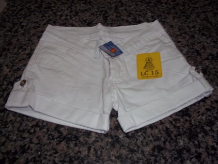 SHORTS JEANS BRANCO 